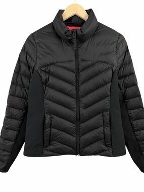 Hollister Black Lightweight Duck Down Puffer Jacket Size Small